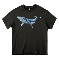 Asphalt humpback whale Heavy Core Tee - BarkalooDesign