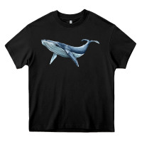 Black humpback whale Heavy Core Tee - BarkalooDesign