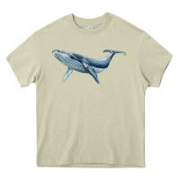 Mossy humpback whale Heavy Core Tee - BarkalooDesign