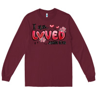 Burgundy i am loved john 3 16 Long Sleeve Tee - MaliasSmallBusiness