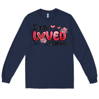 Navy i am loved john 3 16 Long Sleeve Tee - MaliasSmallBusiness
