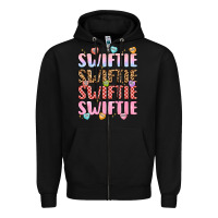 Black swiftie Zipper Hoodie - LillyAllenDesigns