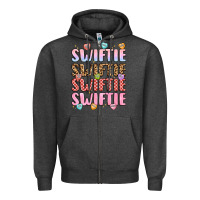 Charcoal Heather swiftie Zipper Hoodie - LillyAllenDesigns