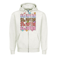 Oatmeal Heather swiftie Zipper Hoodie - LillyAllenDesigns
