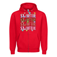 Red swiftie Zipper Hoodie - LillyAllenDesigns