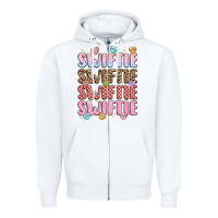 White swiftie Zipper Hoodie - LillyAllenDesigns