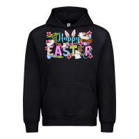 Black Happy Easter Nurse Urban Hoodie - OliviaCreatesArt