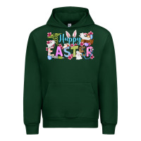 Forest Green Happy Easter Nurse Urban Hoodie - OliviaCreatesArt