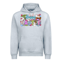 Heather Grey Happy Easter Nurse Urban Hoodie - OliviaCreatesArt