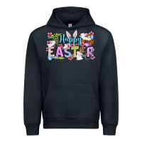 Navy Happy Easter Nurse Urban Hoodie - OliviaCreatesArt