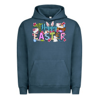 Pigment Midnight Navy Happy Easter Nurse Urban Hoodie - OliviaCreatesArt