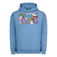 Pigment Pebble Blue Happy Easter Nurse Urban Hoodie - OliviaCreatesArt