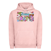Pigment Salmon Happy Easter Nurse Urban Hoodie - OliviaCreatesArt