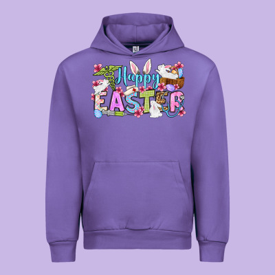 Happy Easter Nurse Urban Hoodie Designed By Oliviacreatesart