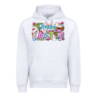 White Happy Easter Nurse Urban Hoodie - OliviaCreatesArt