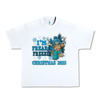 White i'm freakin freezin christmas 2023 Urban Heavy Tee - NancyCooperArtShop
