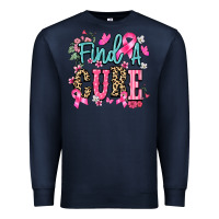 Navy find a cure Premium Sweatshirt - NancyCooperArtShop