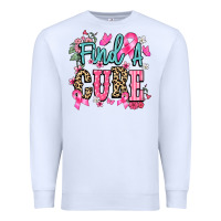 White find a cure Premium Sweatshirt - NancyCooperArtShop