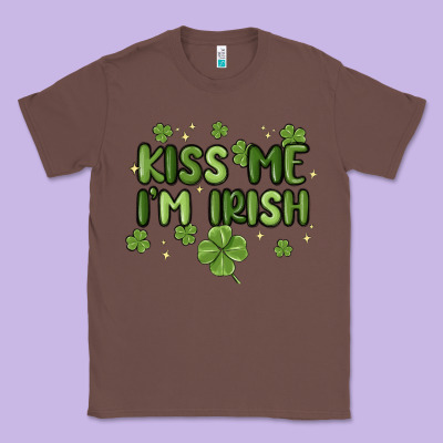 Kiss Me I'm Irish Classic Tee Designed By Maliassmallbusiness