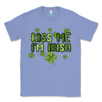 Colony Blue kiss me i'm irish Classic Tee - MaliasSmallBusiness