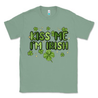 Sage kiss me i'm irish Classic Tee - MaliasSmallBusiness