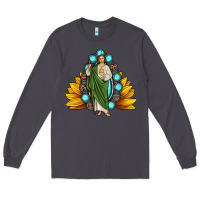 Smoke san judas gemstone sunflower Long Sleeve Tee - JahusDesignShop