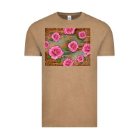 Vintage Coffee Western Pink Roses Vintage Tee - LillyAllenDesigns