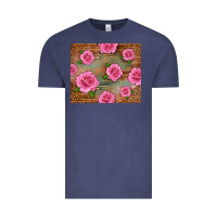 Vintage Denim Western Pink Roses Vintage Tee - LillyAllenDesigns