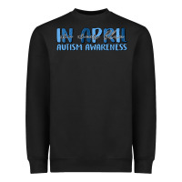 Black in april we wear blue autism awareness Heavyweight Sweatshirt - MaliasSmallBusiness