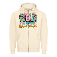 Sandshell god is my refuge and strength Zipper Hoodie - LillyAllenDesigns