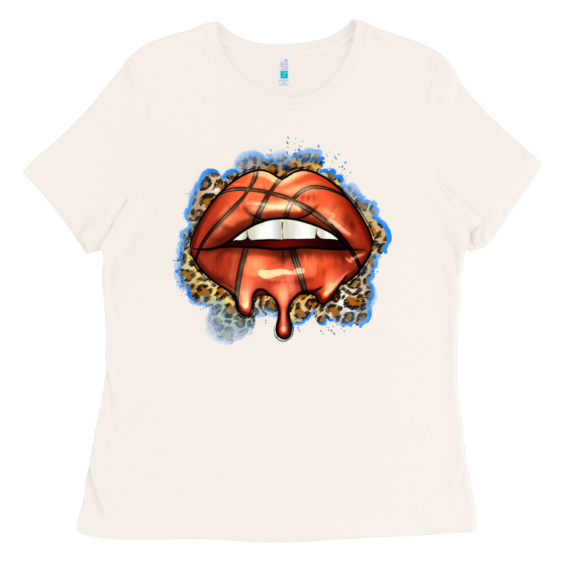 Basketball Lips Ladies Tee by Zillion Design Studio | Teevron