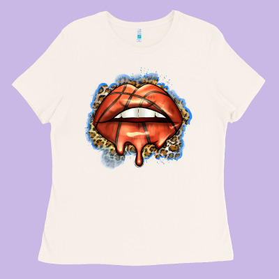 Basketball Lips Ladies Tee Designed By Zillion Design Studio