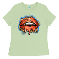 Matcha basketball lips Ladies Tee - Zillion Design Studio