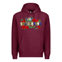 Burgundy salvadorena Premium Hoodie - texasbilliewilder