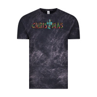 Cloud Black christmas cross Vintage Tee - AdoDesignShop