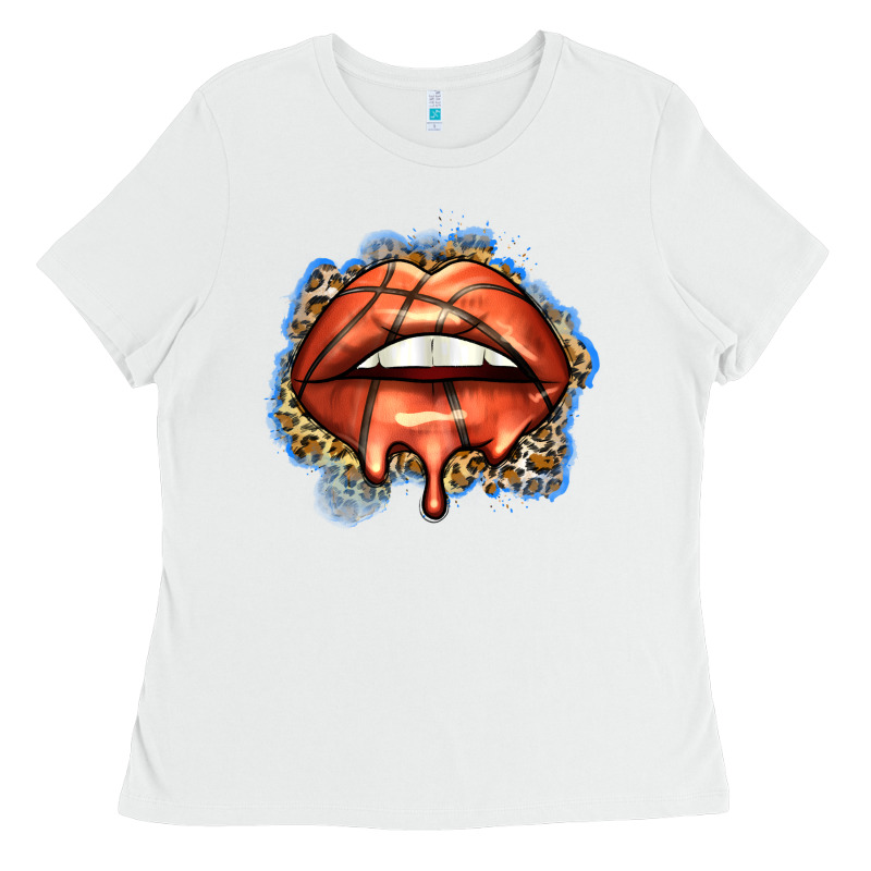 Basketball Lips Ladies Tee by Zillion Design Studio | Teevron