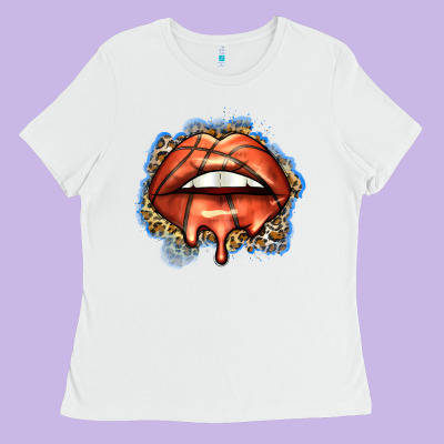 Basketball Lips Ladies Tee Designed By Zillion Design Studio