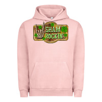 Pigment Salmon Shamrockin' St. Patrick's Day Urban Hoodie - OliviaCreatesArt
