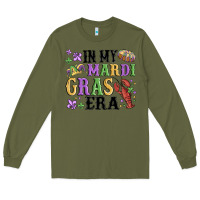 Army Green in my mardi gras era Long Sleeve Tee - MaliasSmallBusiness