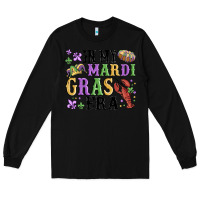 Black in my mardi gras era Long Sleeve Tee - MaliasSmallBusiness