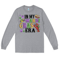 Heather Grey in my mardi gras era Long Sleeve Tee - MaliasSmallBusiness