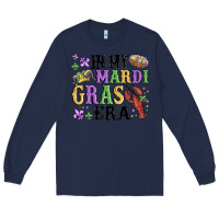 Navy in my mardi gras era Long Sleeve Tee - MaliasSmallBusiness