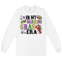 White in my mardi gras era Long Sleeve Tee - MaliasSmallBusiness