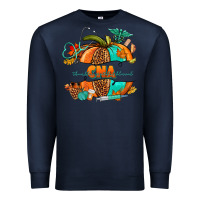 Navy cna pumpkin nurse Premium Sweatshirt - NancyCooperArtShop