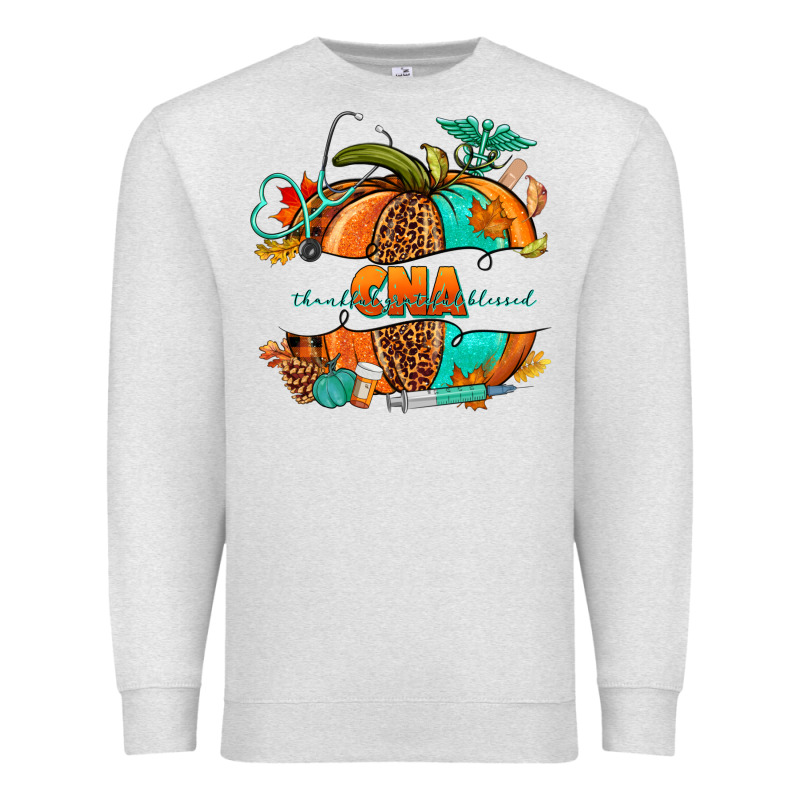 Cna Pumpkin Nurse Premium Sweatshirt by NancyCooperArtShop | Teevron