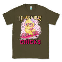 Army Green i'm just here for the chicks Classic Tee - MaliasSmallBusiness
