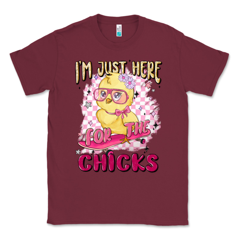 I'm Just Here For The Chicks Classic Tee by MaliasSmallBusiness | Teevron