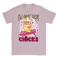 Lilac i'm just here for the chicks Classic Tee - MaliasSmallBusiness