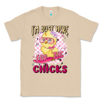 Mushroom i'm just here for the chicks Classic Tee - MaliasSmallBusiness