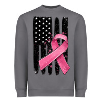 Storm breast cancer ribbon american flag Heavyweight Sweatshirt - MaliasSmallBusiness